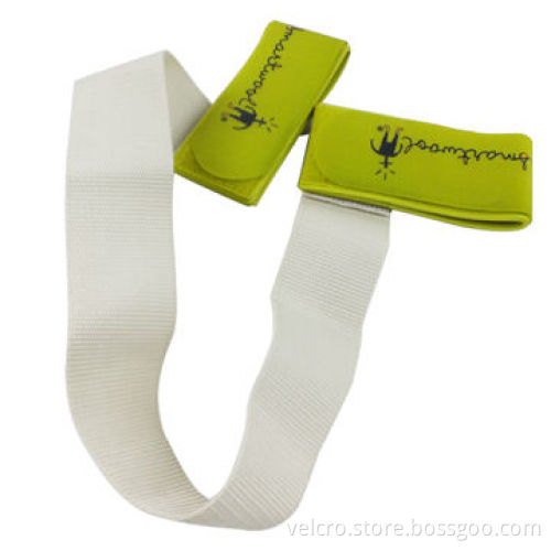 Ski strap bindings, made of 100% nylon hook-and-loop and EVA